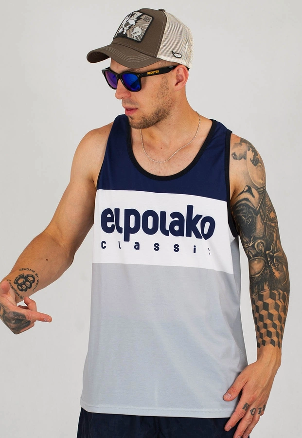 Tank El Polako Premium Classic granatowo szary