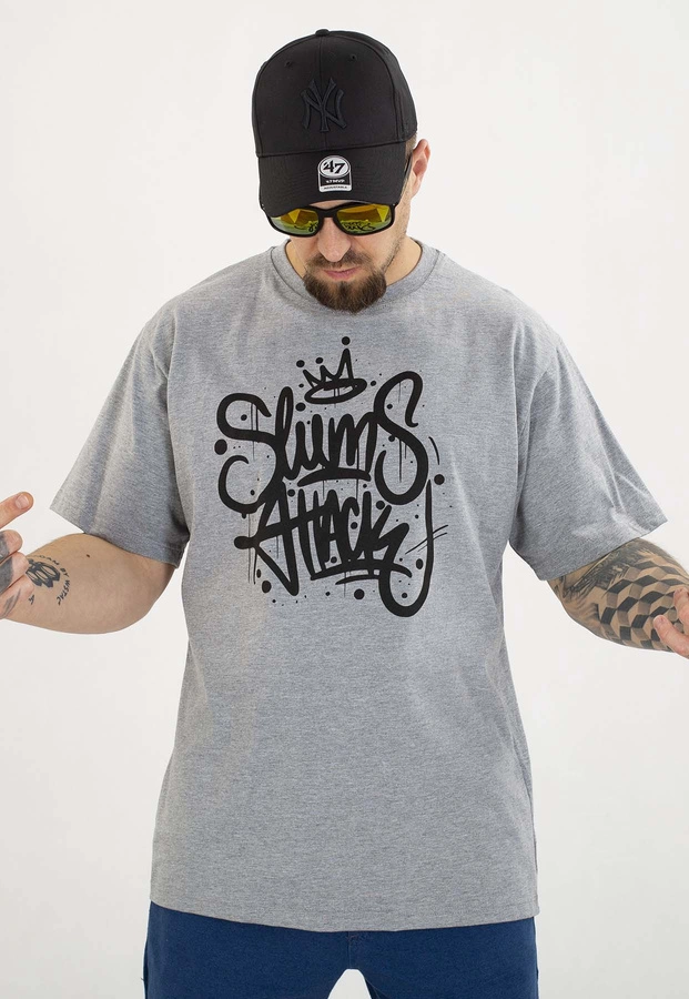 T-shirt RPS Rysiu Peja Solufka Korona szary