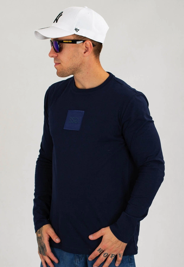 Longsleeve SSG Slim Square granatowy