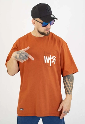 T-shirt Mass Pocket Sign ceglasty