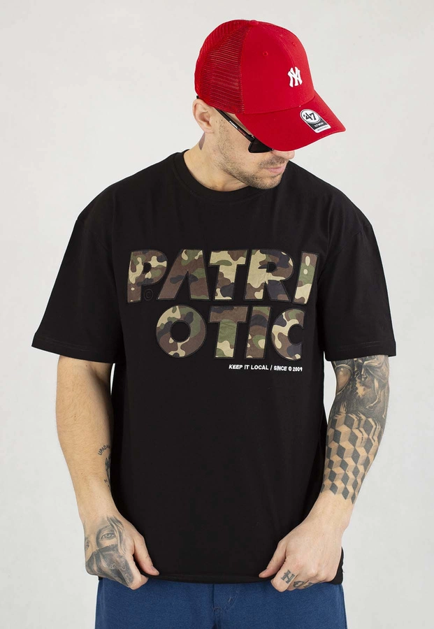 T-shirt Patriotic Cls Camo czarny