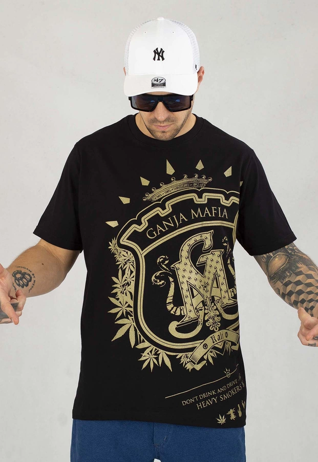 T-shirt Ganja Mafia Herb Big czarny