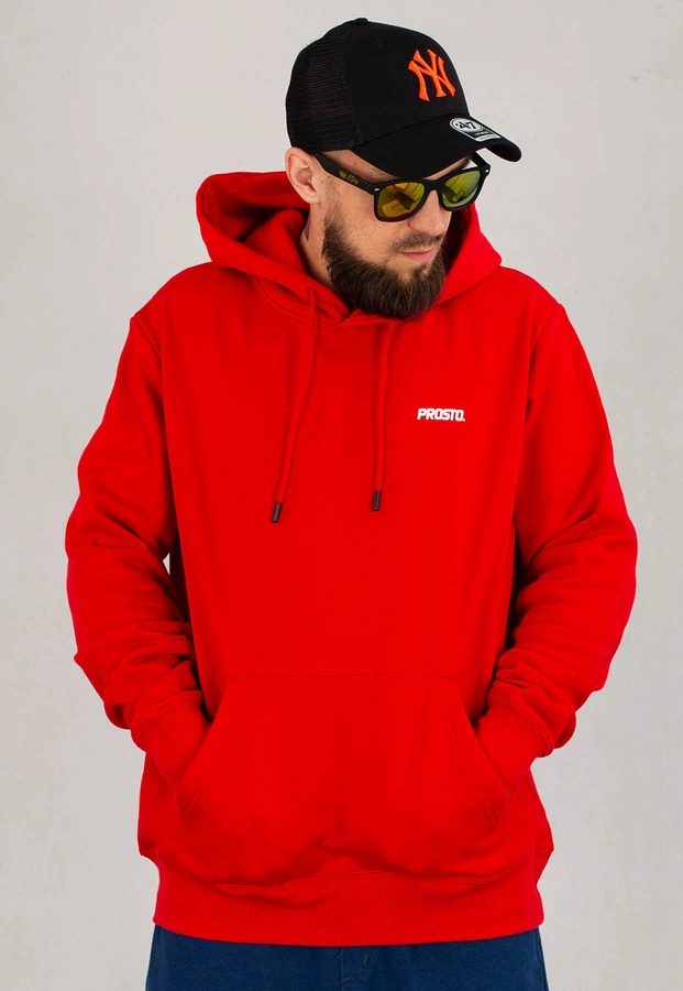Bluza Prosto Hoodie Bassik czerwona