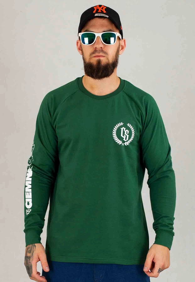 Longsleeve Ciemna Strefa CS Mały Laur zielony