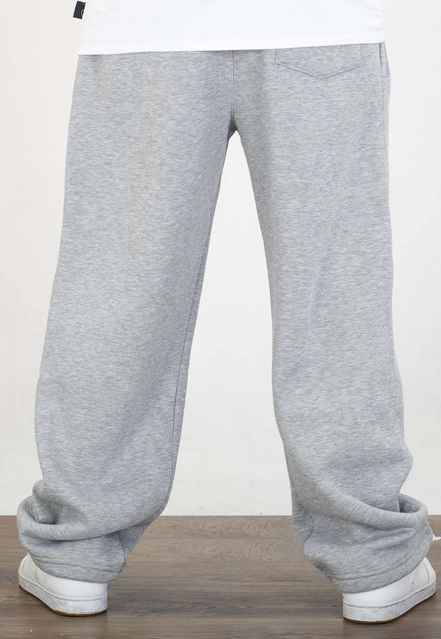 Dresy Jigga Wear Baggy Logo Drawcord jasno szare czarne