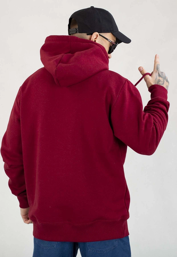 Bluza Diil Z Kapturem Laur bordowa