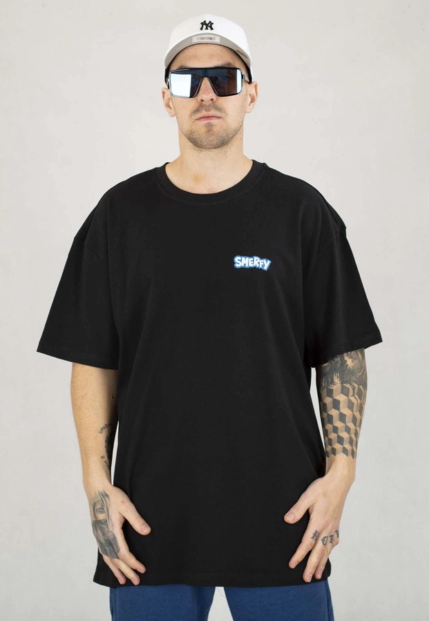 T-shirt Smerfy Baggy Graffiti czarny