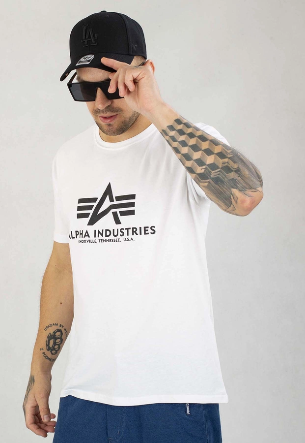 T-shirt Alpha Industries Basic 100501 biały