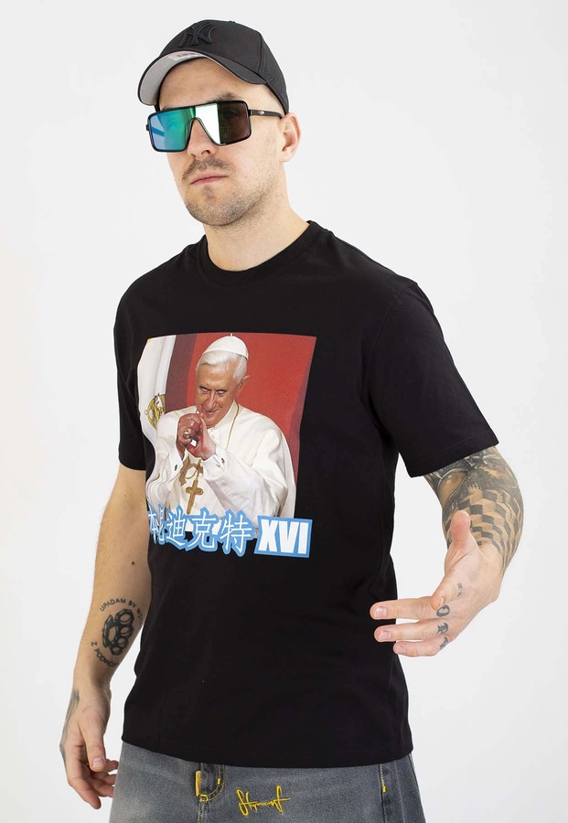 T-shirt Stoprocent Wini X Pope czarny