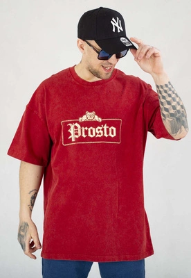 T-shirt Prosto Baggy Bull czerwony