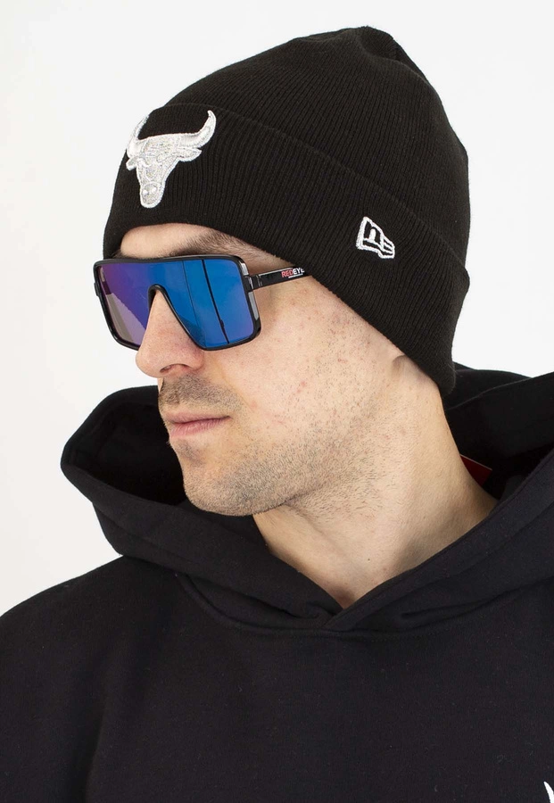 Czapka Zimowa New Era Metallic Chicago Bulls 60691272 czarna