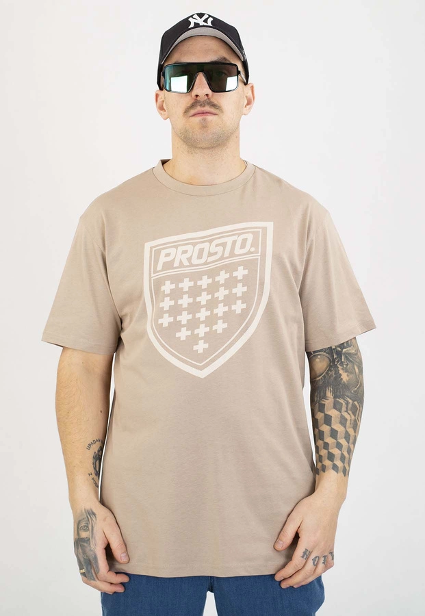 T-shirt Prosto Shield beige