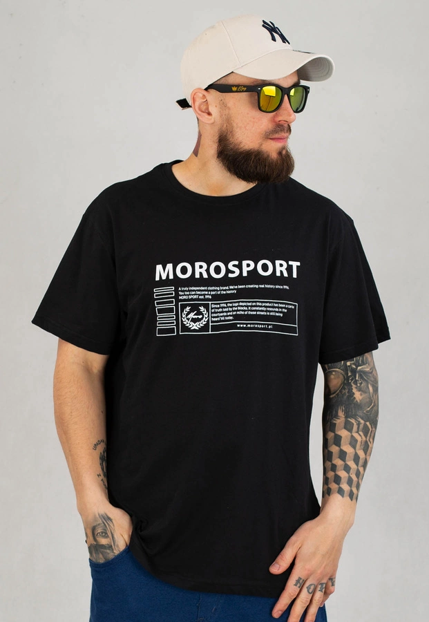 T-shirt Moro Sport Moro Rectangle Dark czarny