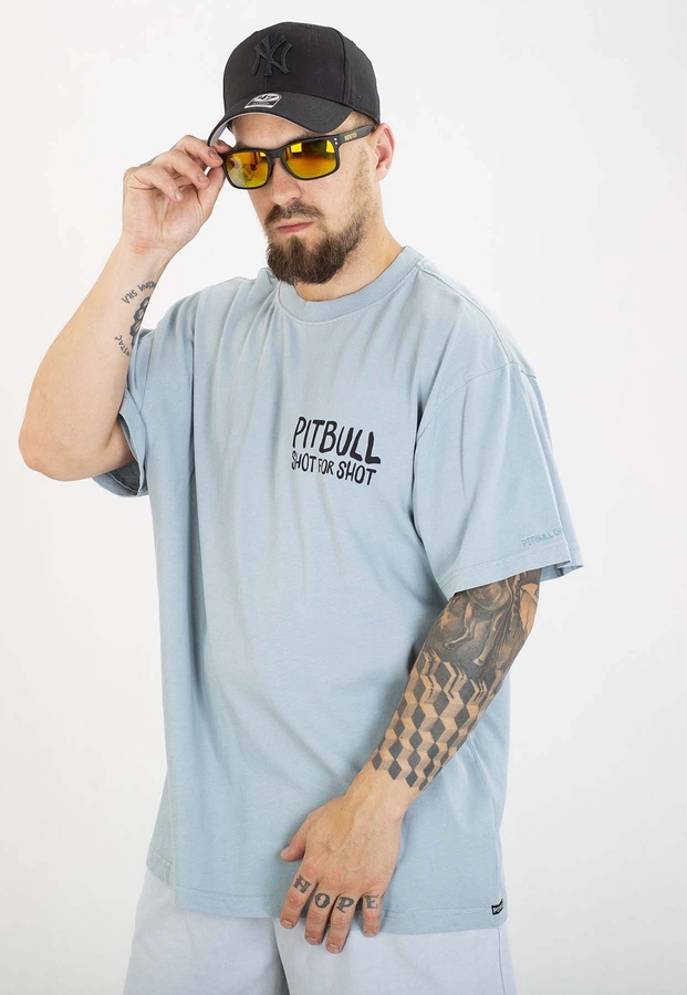T-shirt Pit Bull Loose Fit Shot For Shot 210 blue