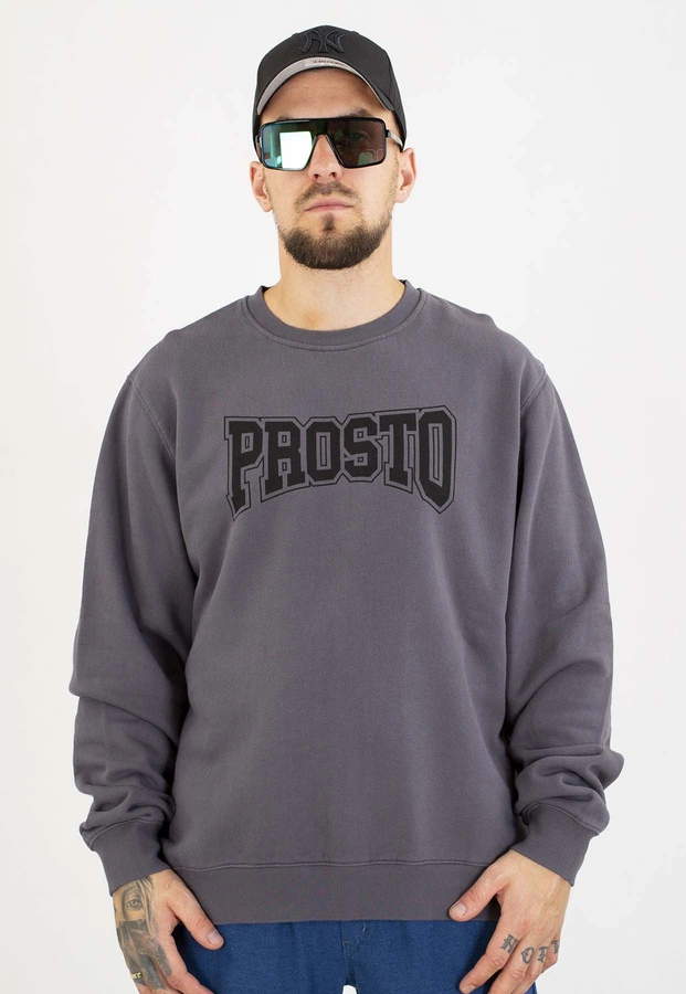 Bluza Prosto Bez Kaptura College czarna
