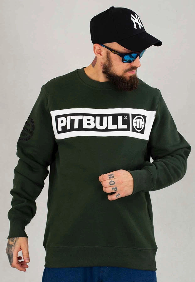 Bluza Pit Bull Bez Kaptura Sherwood zielona