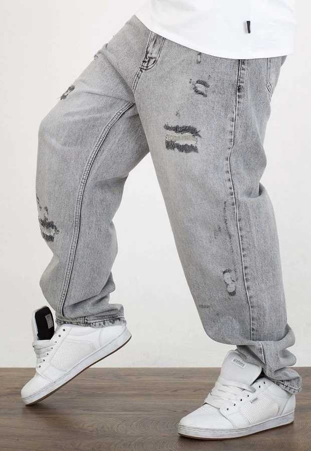 Spodnie I8 Denim BAG97 Baggy light grey