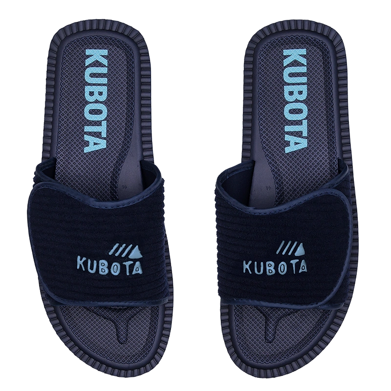 Klapki Kubota Sztruks K0000-100-013-15-1 granatowe