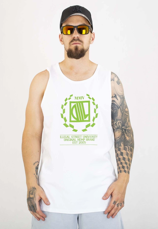 Tank Diil Laur biało zielony