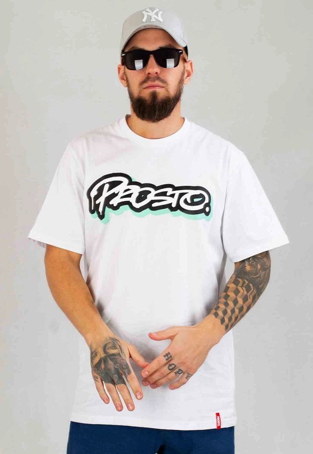 T-shirt Prosto Stafrad biały