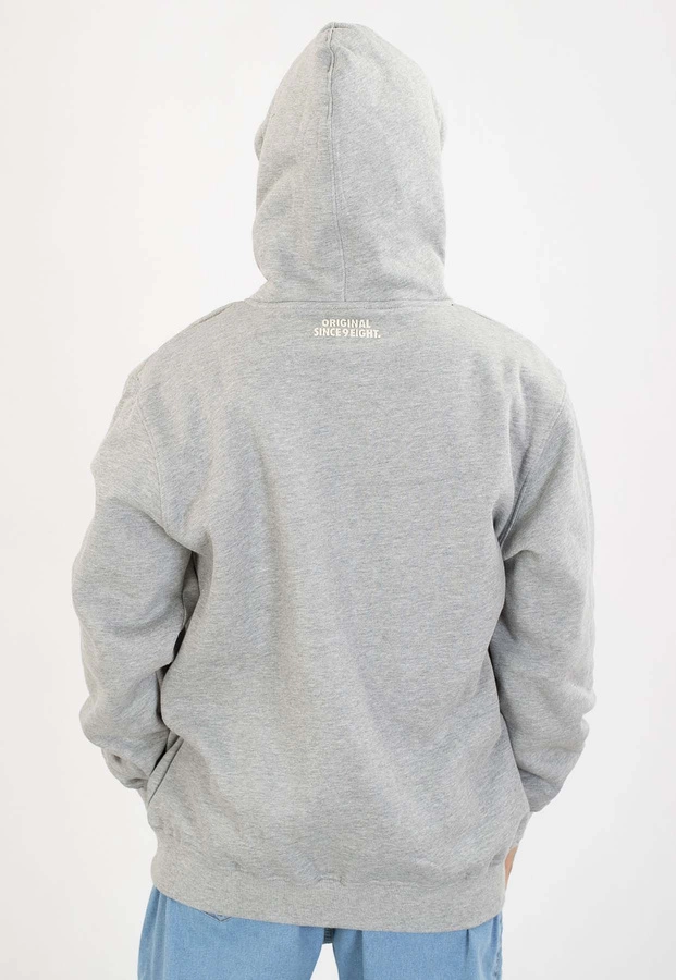 Bluza Mass Z Kapturem Patch szara