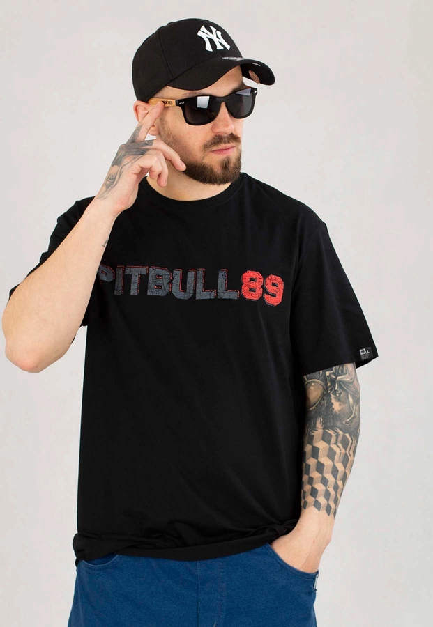 T-shirt Pit Bull Dog 89 czarny