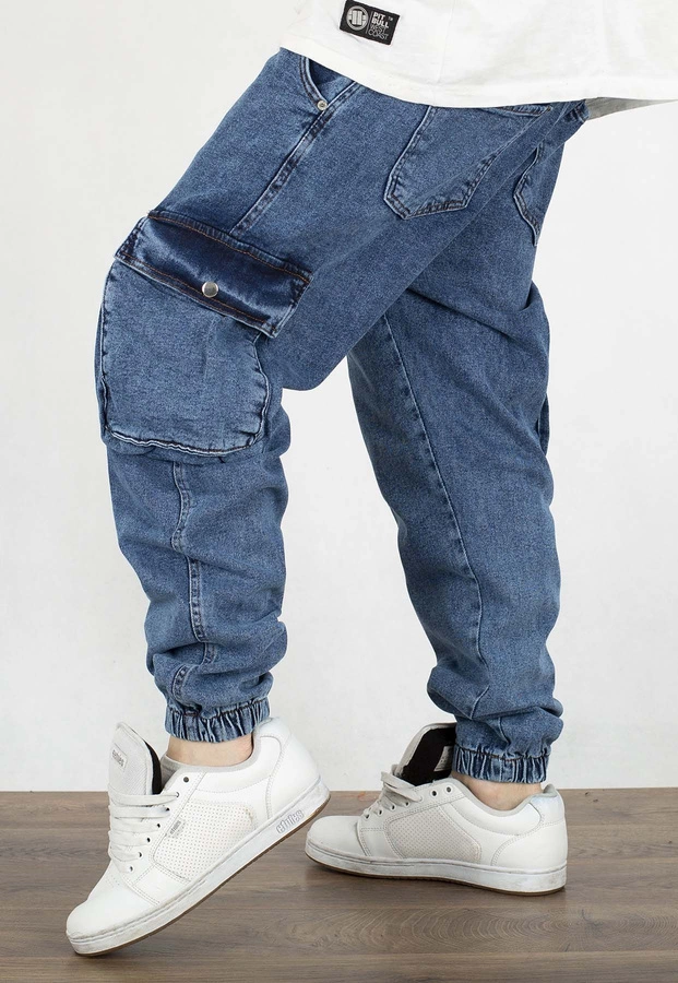 Spodnie I8 Denim BOY39 Joggery Cargo royal blue