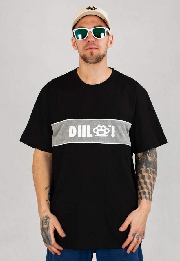 T-shirt Diil Pipping czarny