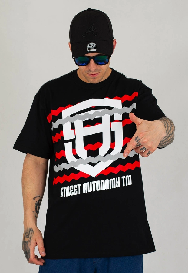 T-shirt Street Autonomy Danger czarny