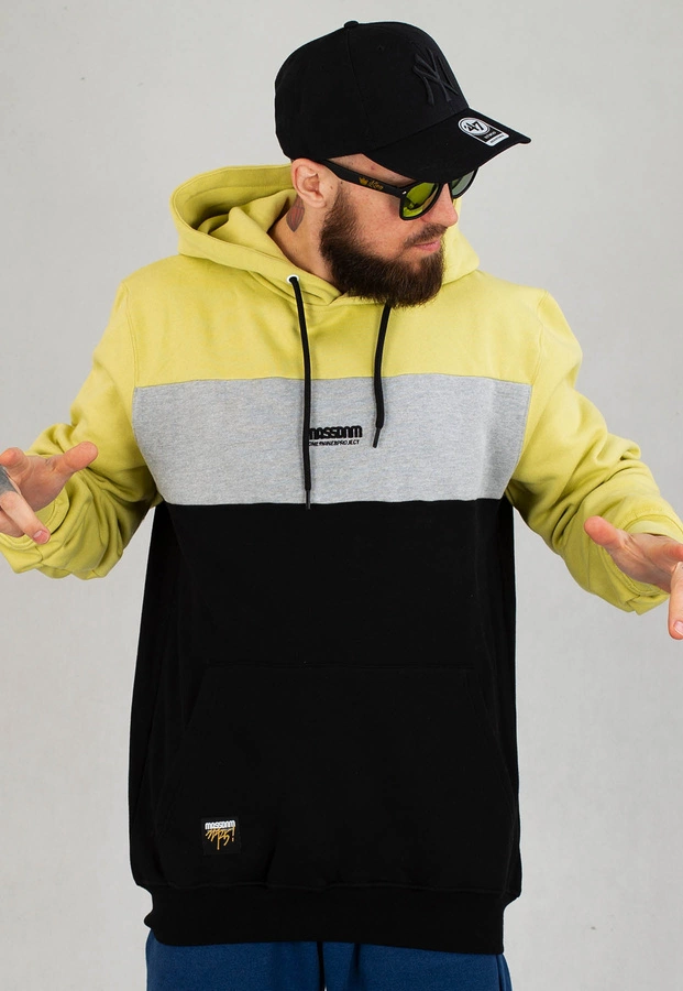 Bluza Mass Hoodie Target beżowo szaro czarna