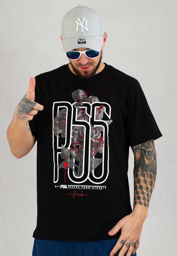 T-shirt Dudek P56 Roses P56 czarny