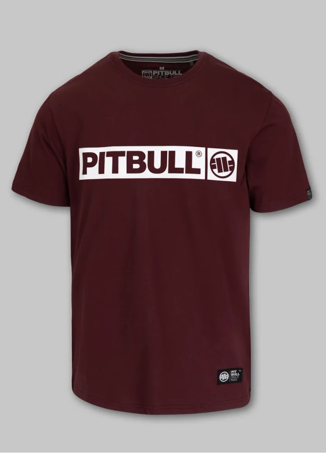 T-shirt Pit Bull Hilltop 170 ciemno bordowy