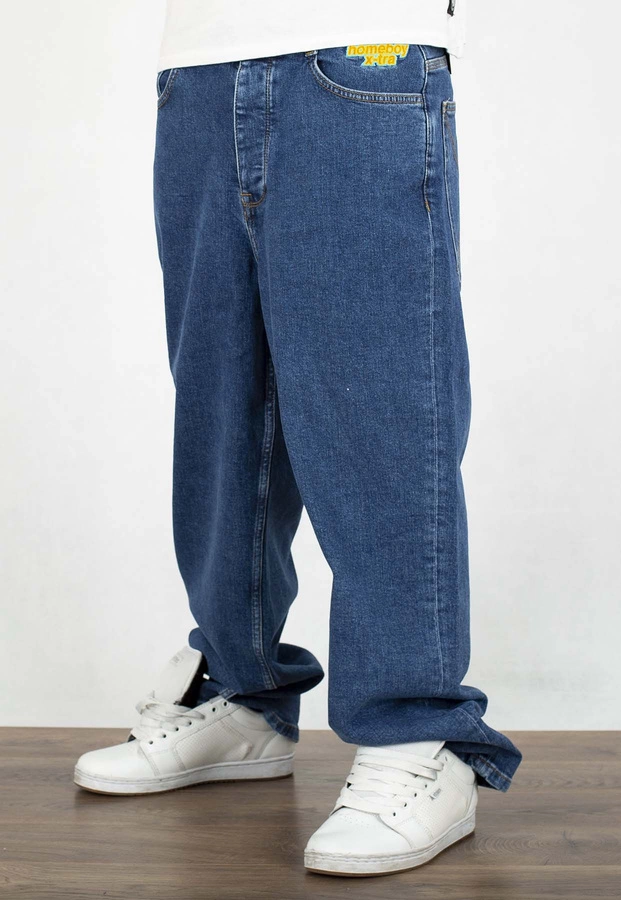 Spodnie Homeboy X-Tra Baggy Denim Washed Blue