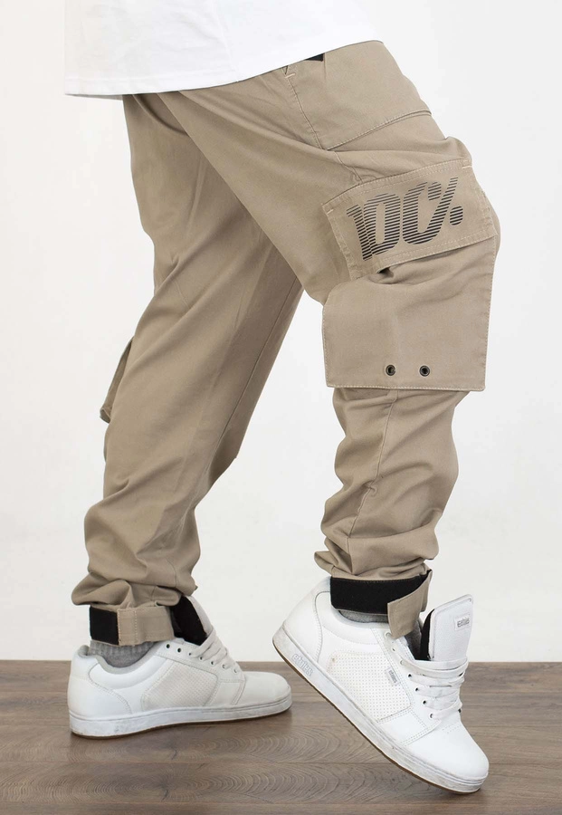 Spodnie Stoprocent Joggery Stoshade beżowe