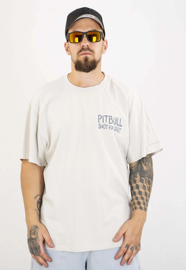 T-shirt Pit Bull Loose Fit Shot For Shot 210 white blue