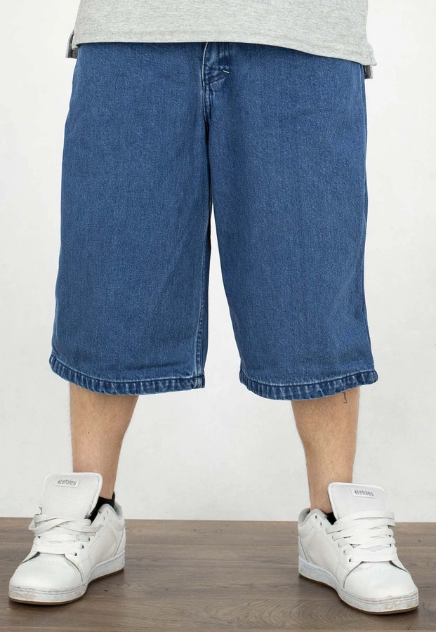 Spodenki Mass Jeans Slang Baggy Fit blue