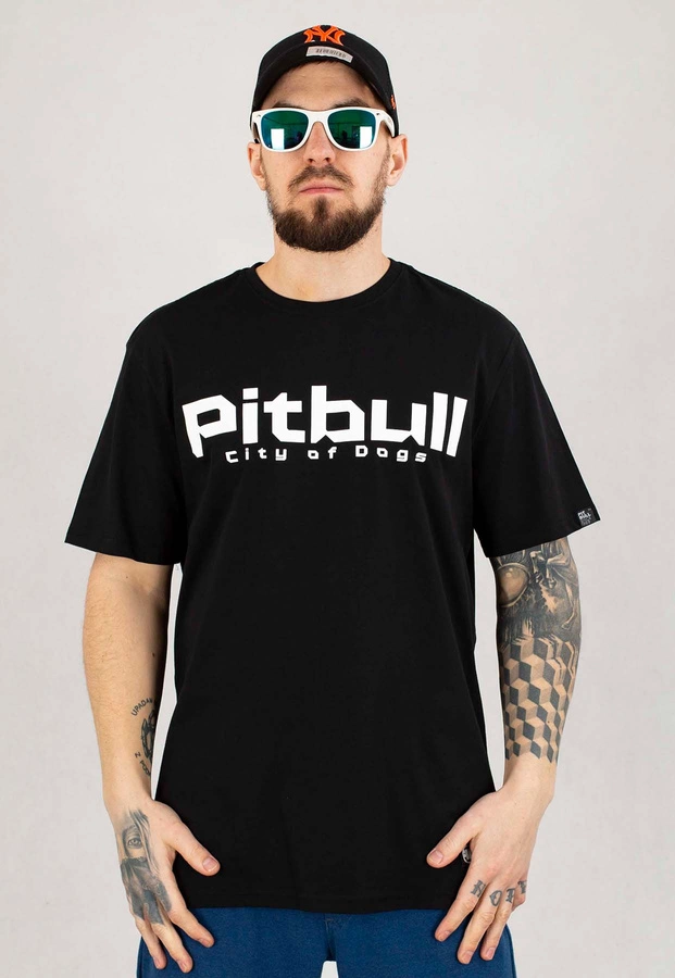 T-shirt Pit Bull City Of Dogs 24 czarny