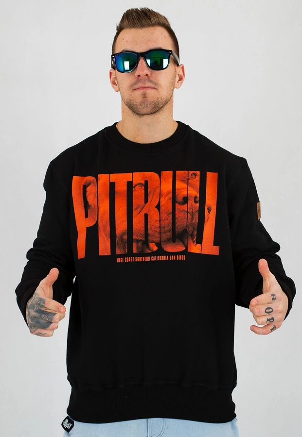 Bluza Pit Bull Orange Dog czarna
