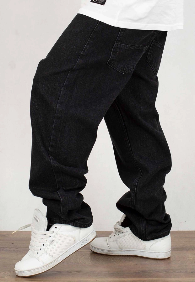 Spodnie Mass Jeans Baggy Fit Slang black washed