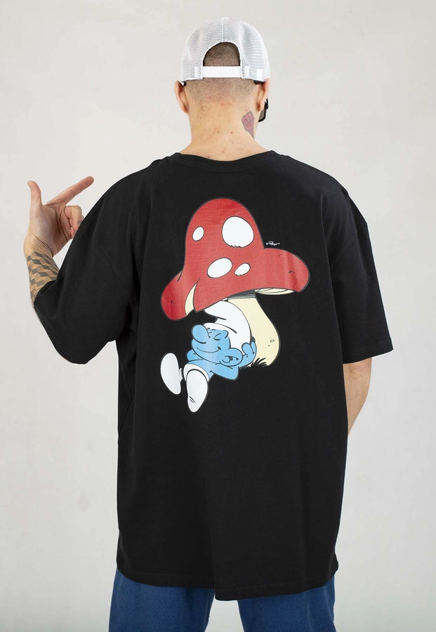 T-shirt Smerfy Baggy Toadstool czarny