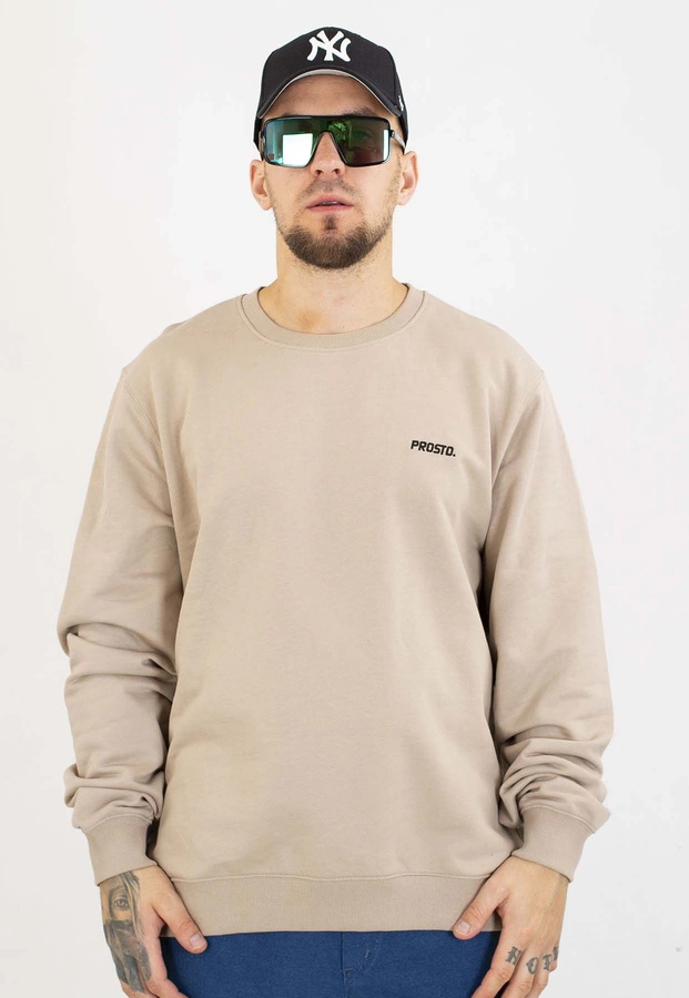 Bluza Prosto Bez Kaptura Infinity Logo beżowa