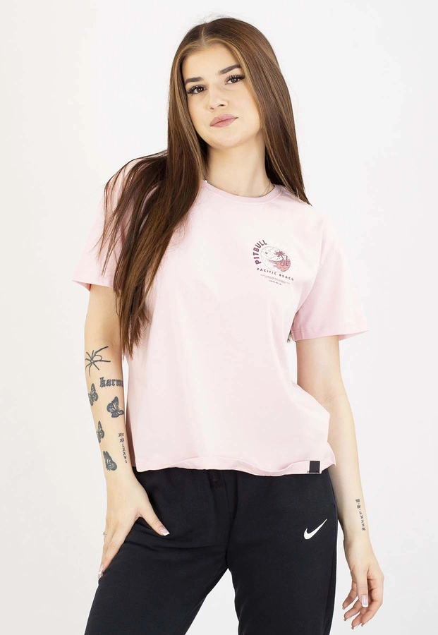 T-Shirt Pit Bull Oversize Planet Surf 170 powder pink