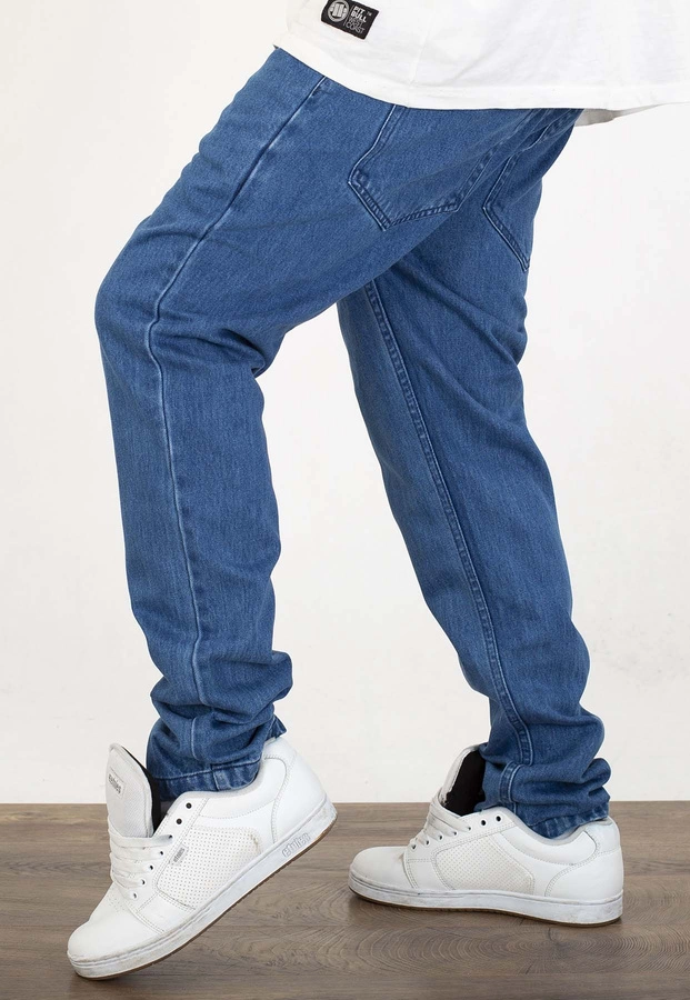 Spodnie Mass Tapered Fit Signature 2.0 niebieskie