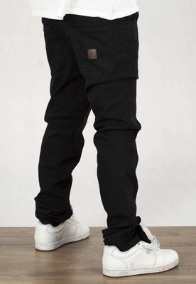 Spodnie Elade Regular Skórka black