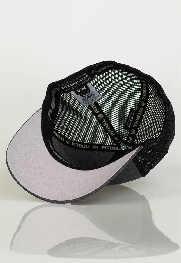 Czapka Full Cap Pit Bull Mesh Logo szaro czarna