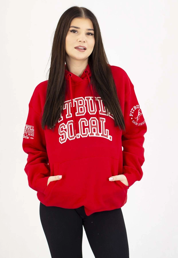 Bluza Pit Bull Z Kapturem Fiora wild red