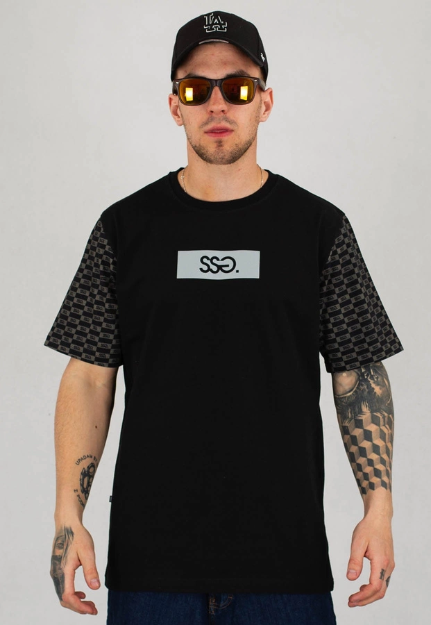 T-Shirt SSG Print Sleeve czarny