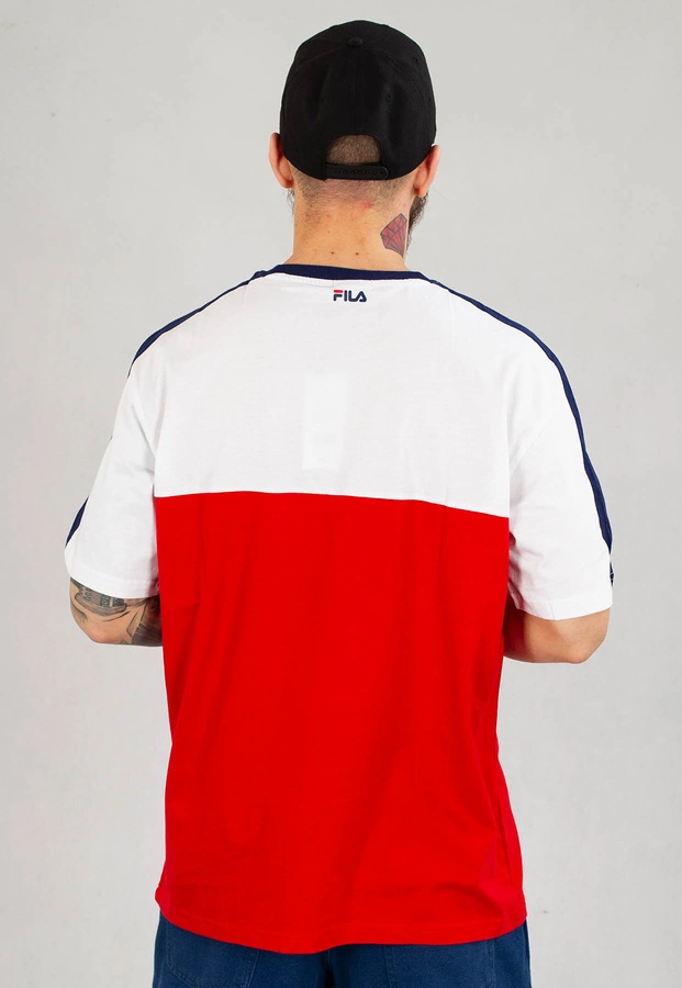 T-shirt Fila Bartin Loose Tee FAM0078 biało czerwony