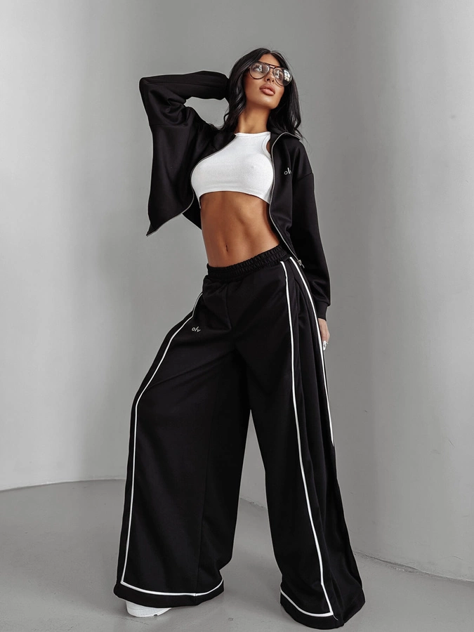 Bluza Olavoga Bez Kaptura ZIP Silent Storm czarna