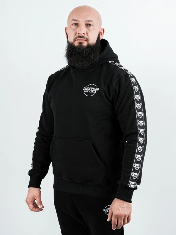 Bluza Środowisko Miejskie Z Kapturem Classic Lampas czarna